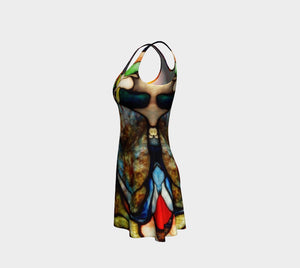 Toulouse Dragon Stained Glass Cocktail Dress