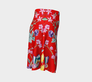 Chinoiserie Dragon Little Red Riding Hood Flare