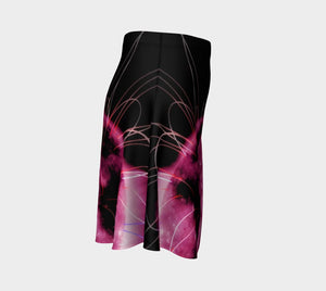 Jimi Dragon Purple Haze Skater Skirt