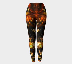 Hieronymous Dragon Is It Hot In Hell Or Is It Just Me Leggings