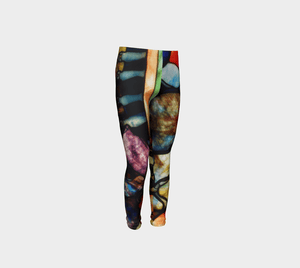 Stained Glass by Toulouse-Lautrec #BeArtCurious Youth Leggings