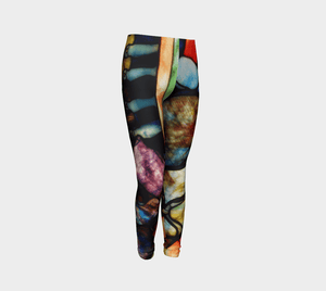 Stained Glass by Toulouse-Lautrec #BeArtCurious Youth Leggings