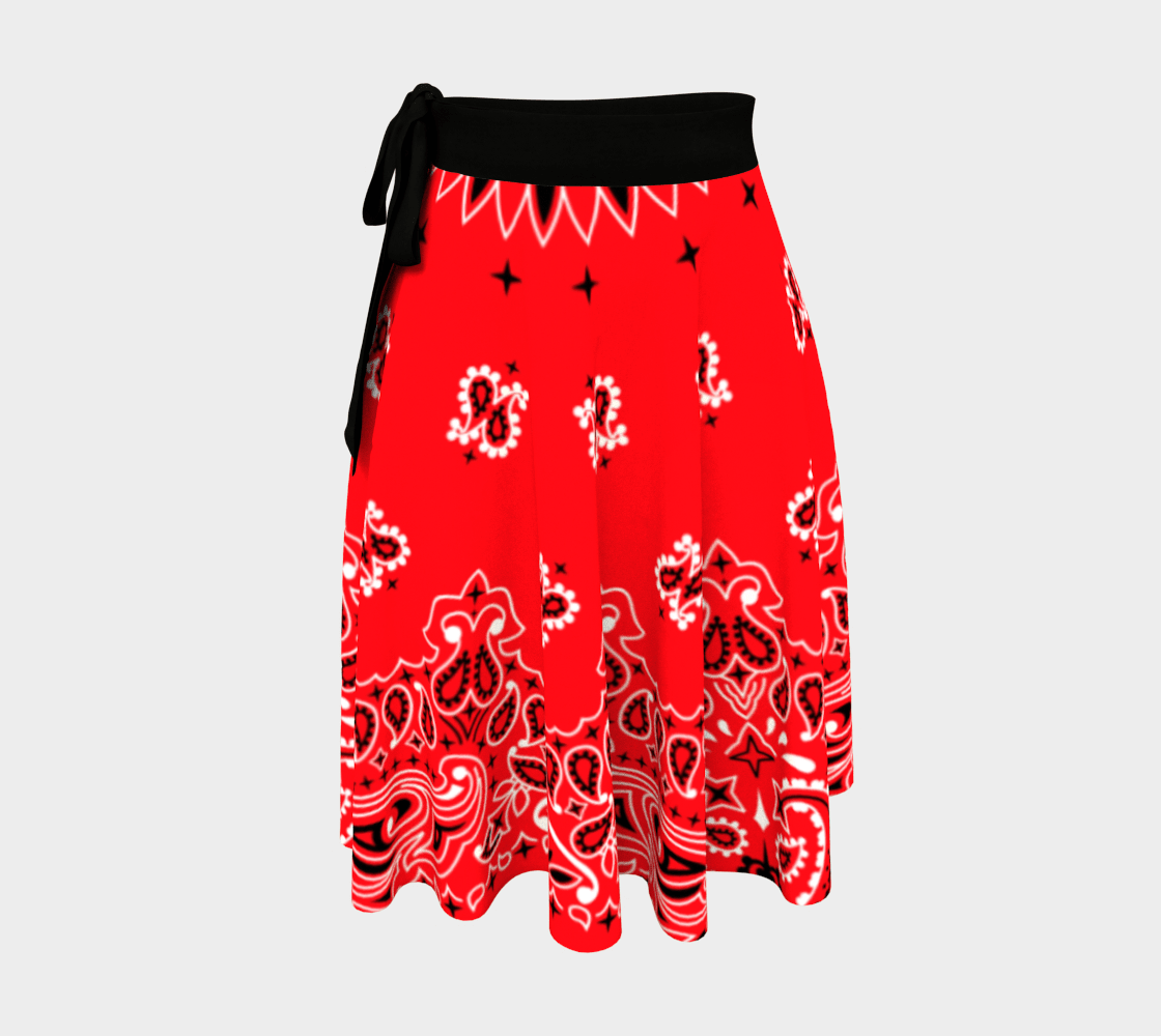 Ho Down Dragon Square Dance Wrap Around Skirt