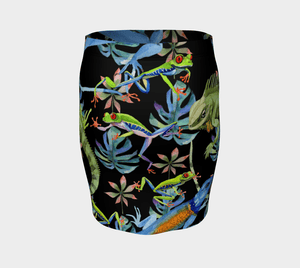 Reptilian Dragon Juana Iguana Pencil Skirt