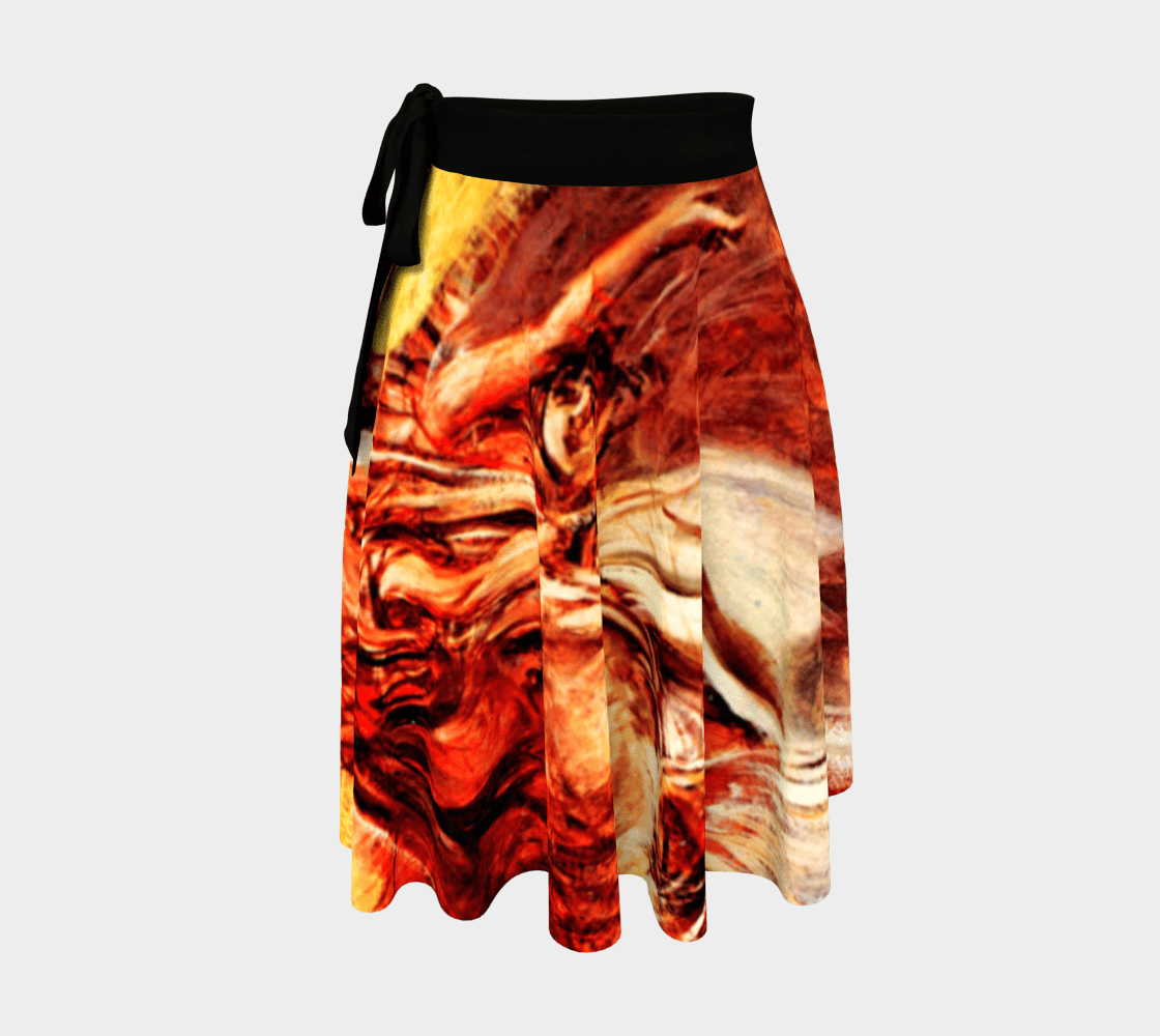 Boldini Dragon Heavenly Angel Wrap Around Skirt