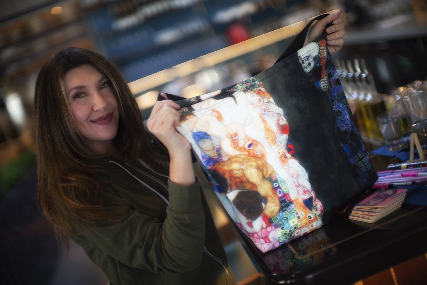 Gustav Dragon It's A Matter Of Life & Death Tote | Model #Allisun 4 Dragon Fashion