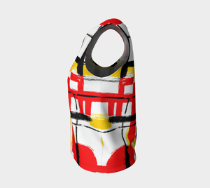 AI Designed Regular Tank Top Inspired By Artist Piet Mondrian