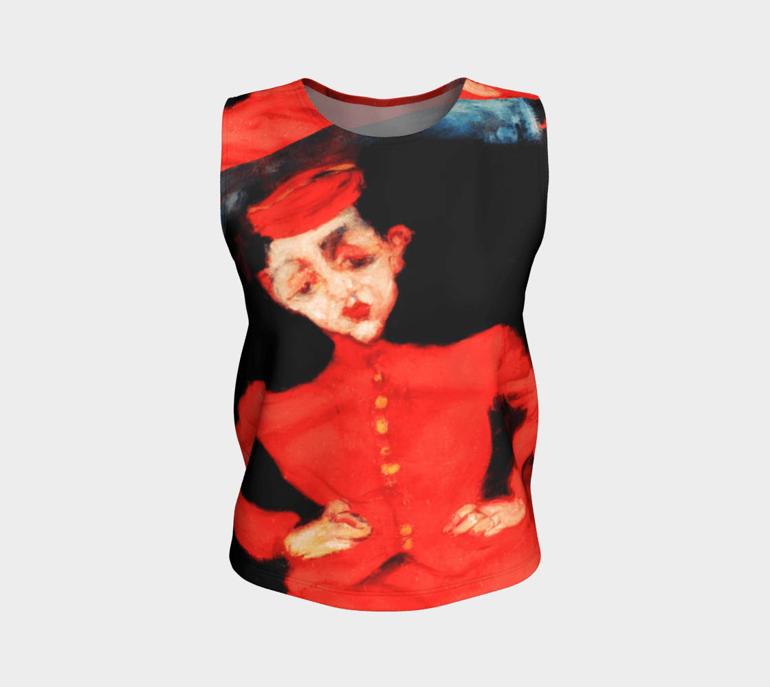 Valet Dragon Hip Bell Hop Loose Tank Top