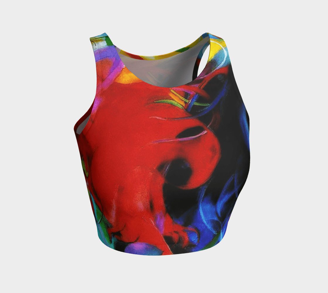 Athleisure Dragon Fight Or Flight Crop Top