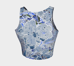 Athleisure Dragon Purplish Palapeonies Crop Top