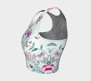 Athleisure Dragon Chinoiserie Kaleidoscope Crop Top