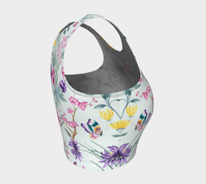 Athleisure Dragon Chinoiserie Kaleidoscope Crop Top