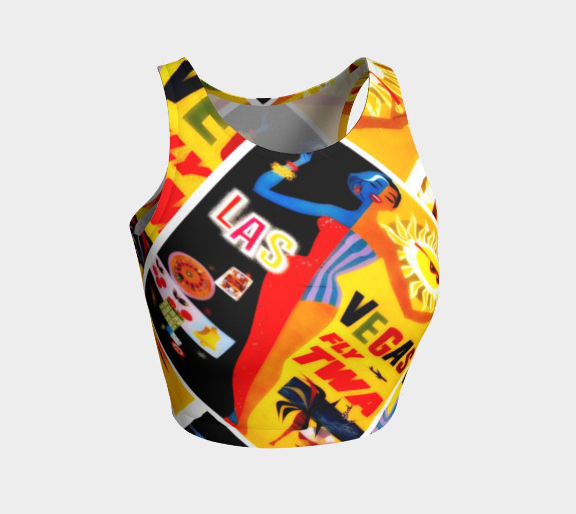 Elvis Dragon Viva Las Athleisure Crop Top