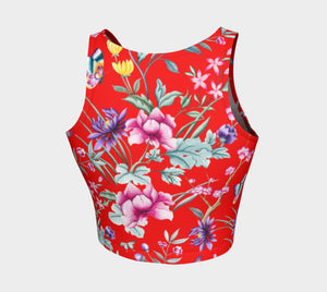 Chinoiserie Dragon Little Red Riding Hood Crop Top