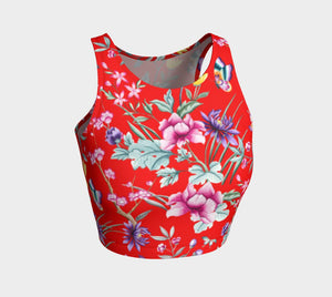Chinoiserie Dragon Little Red Riding Hood Crop Top