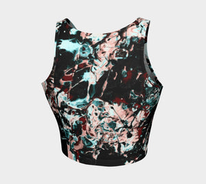 Jackson Dragon Paint Spatter Spill Spot Friendly Crop Top