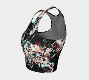 Jackson Dragon Paint Spatter Spill Spot Friendly Crop Top