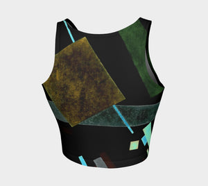Asymmetrical Dragon Distracting Abstraction Crop Topper