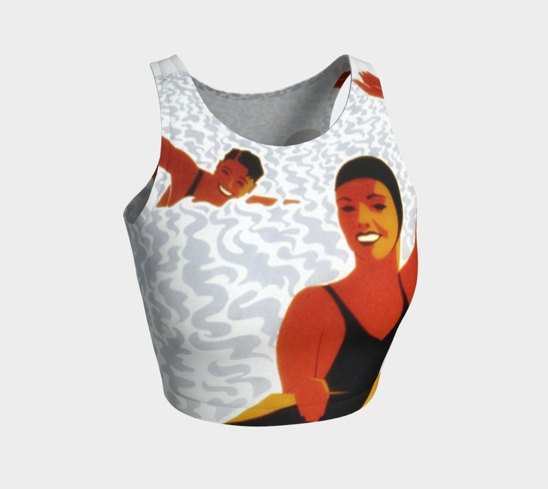 Lifeguard Dragon Please Don't Pee In The Pool Crop Topper