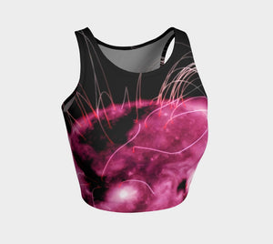 Jimi Dragon Purple Haze Athleisure Crop Topper