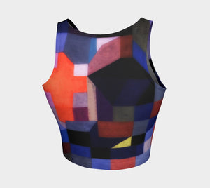 Abstract Dragon Cubist Cross Crop Topper