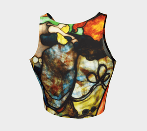 Toulouse Dragon Stained Glass Crop Topper