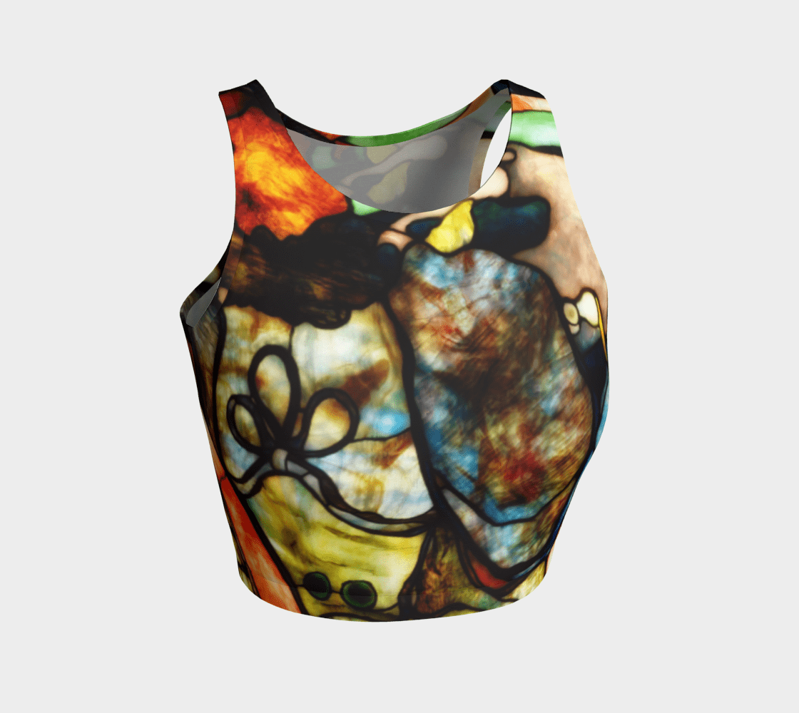 Toulouse Dragon Stained Glass Crop Topper