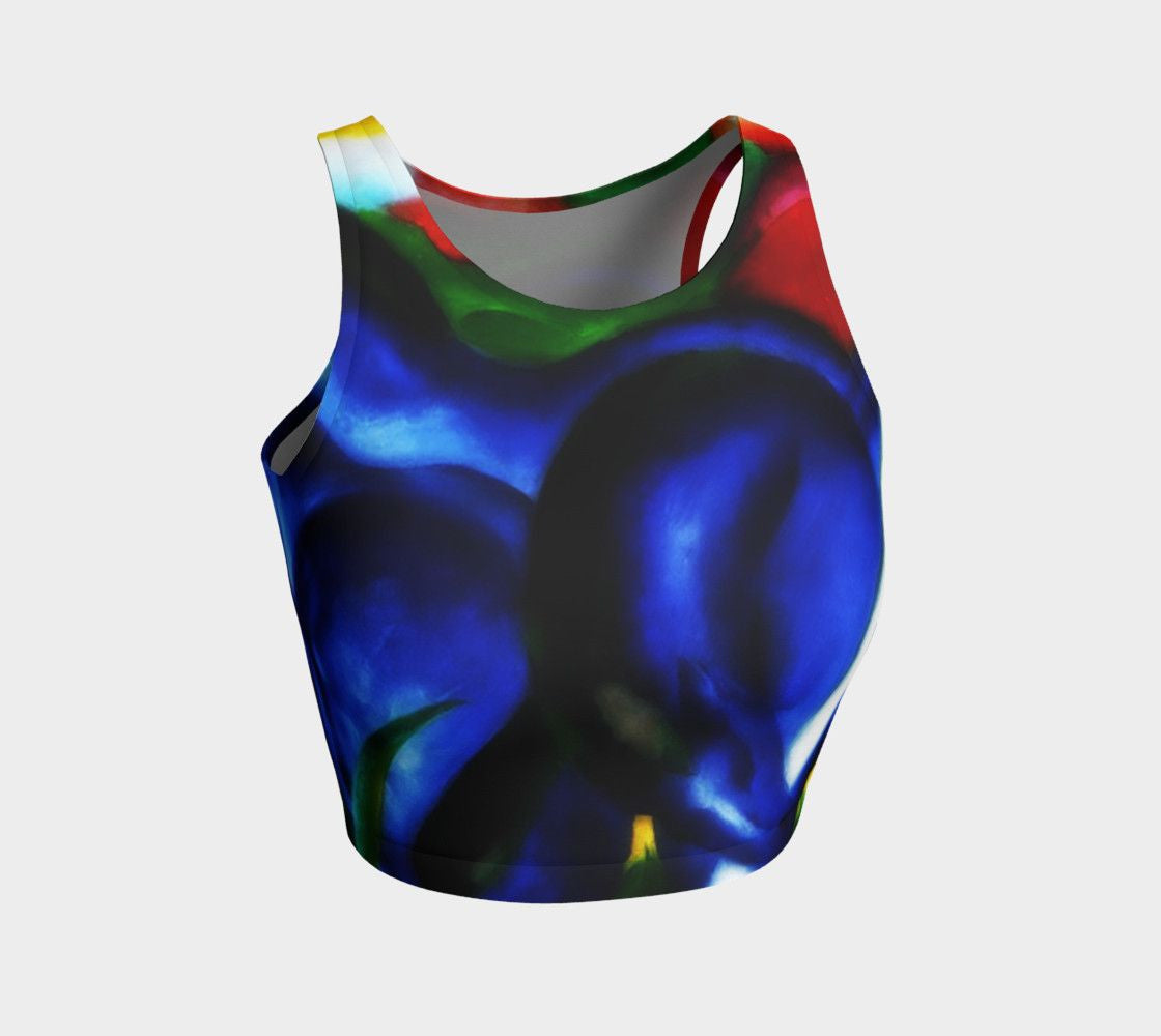 Franz Dragon My Blue Pony Crop Top