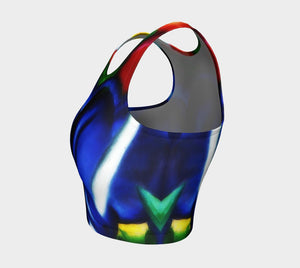 Franz Dragon My Blue Pony Crop Top