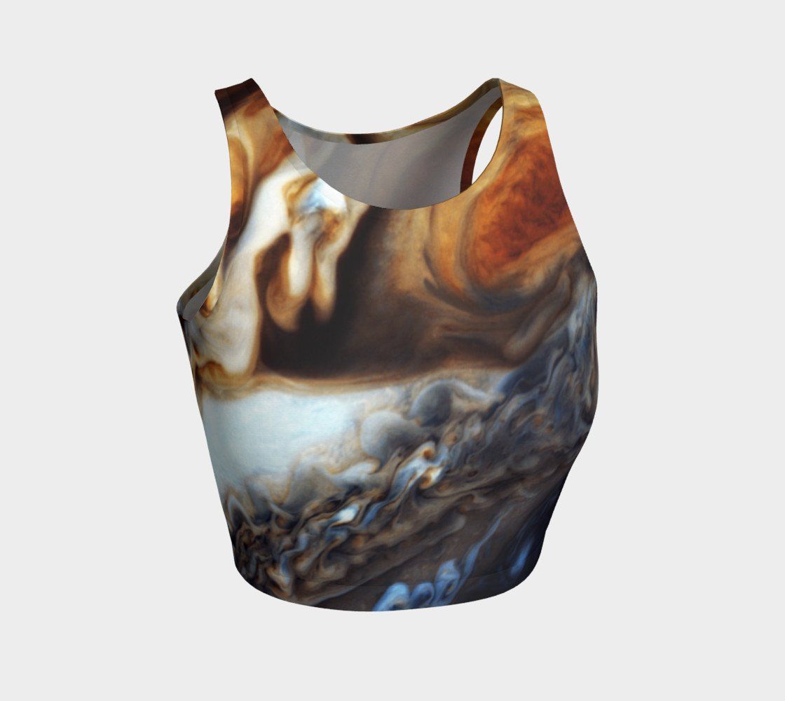 Cassini Dragon By Jupiter Cosmic Crop Top