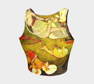 Kangra Dragon RamaSita Diwali Crop Top