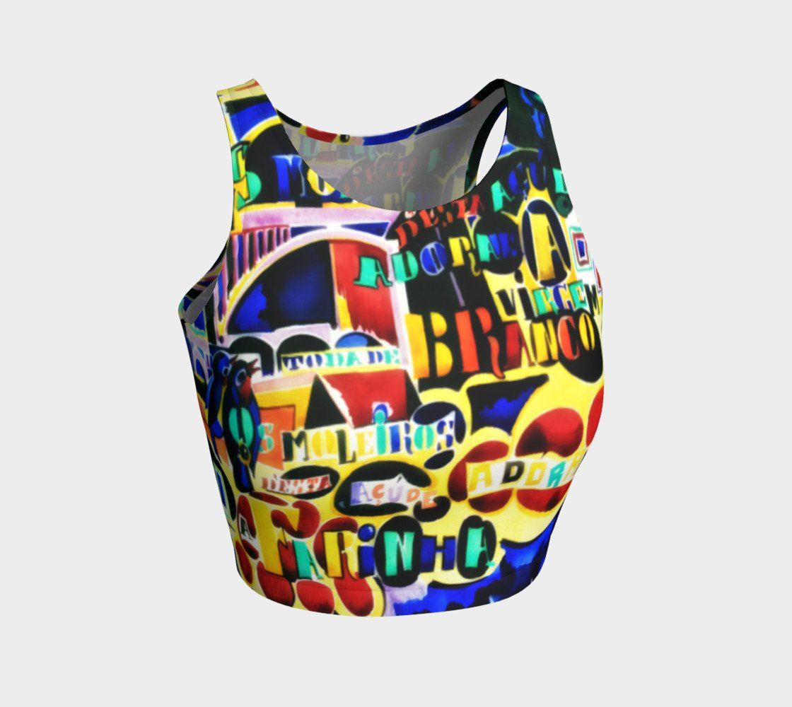 Souza Cardoso Dragon Portuguese Word Cloud Crop Top