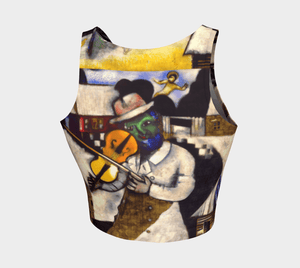 Chagall Dragon Fiddler On The Crop Top
