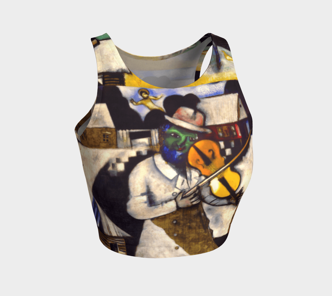 Chagall Dragon Fiddler On The Crop Top