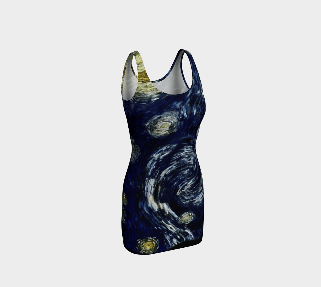 Comet Dragon Starry Night Celestial Bodycon