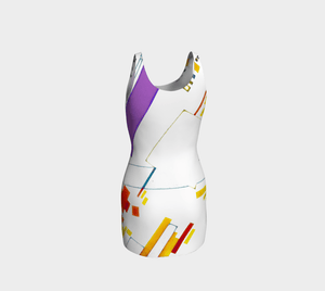 Retro Dragon Yikes Stripes Booty Bodycon