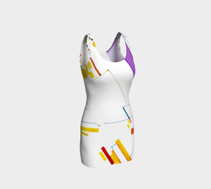 Retro Dragon Yikes Stripes Booty Bodycon