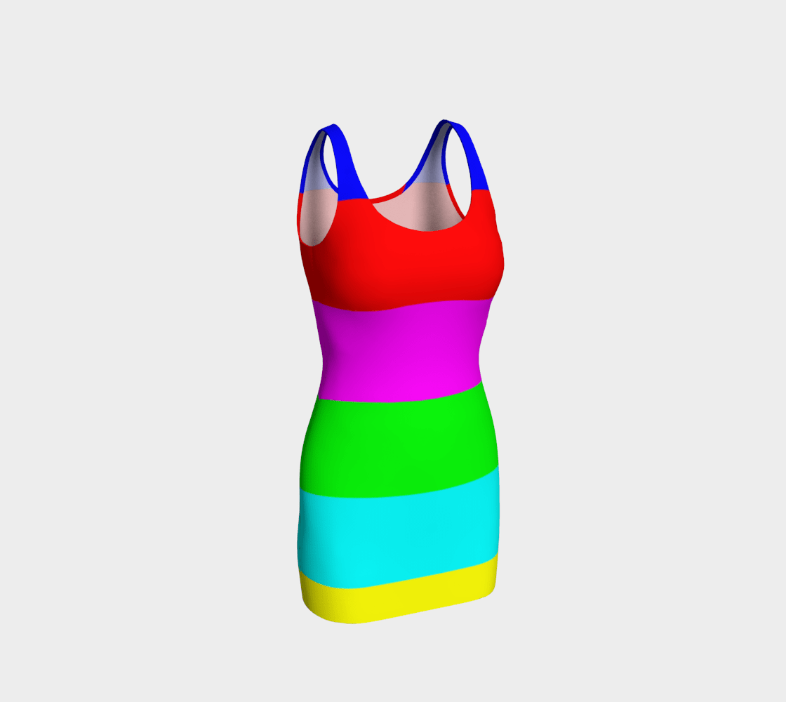 Director Dragon Color Bar Bodycon