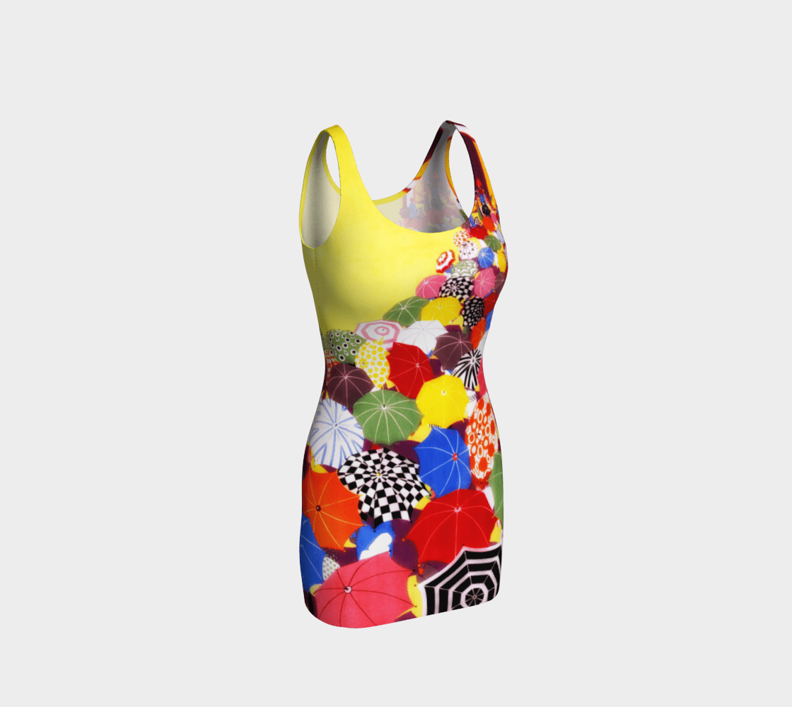 Pina Colada Dragon Little Umbrellas Bodycon