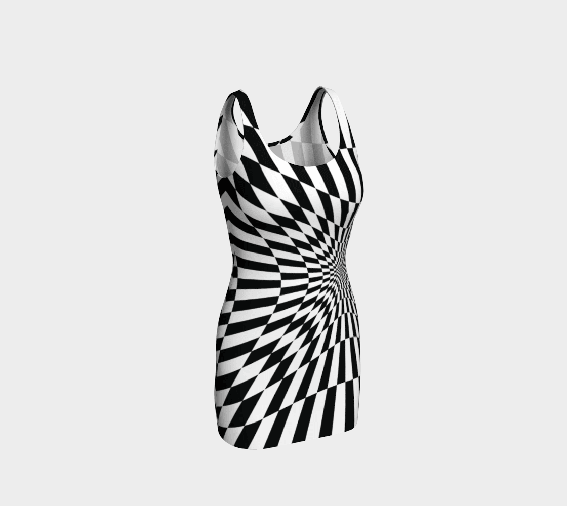 Grandmaster Dragon 3D Chessboard Bodycon