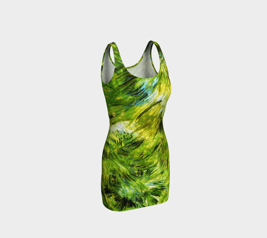 Tropical Dragon Green Grass Bodycon Tropical Dragon Green Grass Bodycon