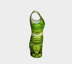 Tropical Dragon Green Grass Bodycon