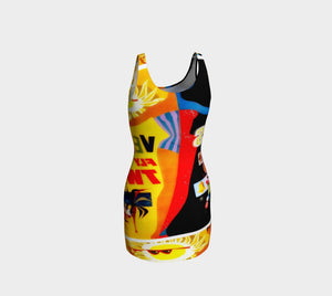 Elvis Dragon Viva Las Booty Bodycon