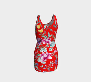 Chinoiserie Dragon Little Red Riding Hood Bodycon