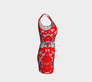 Chinoiserie Dragon Little Red Riding Hood Bodycon
