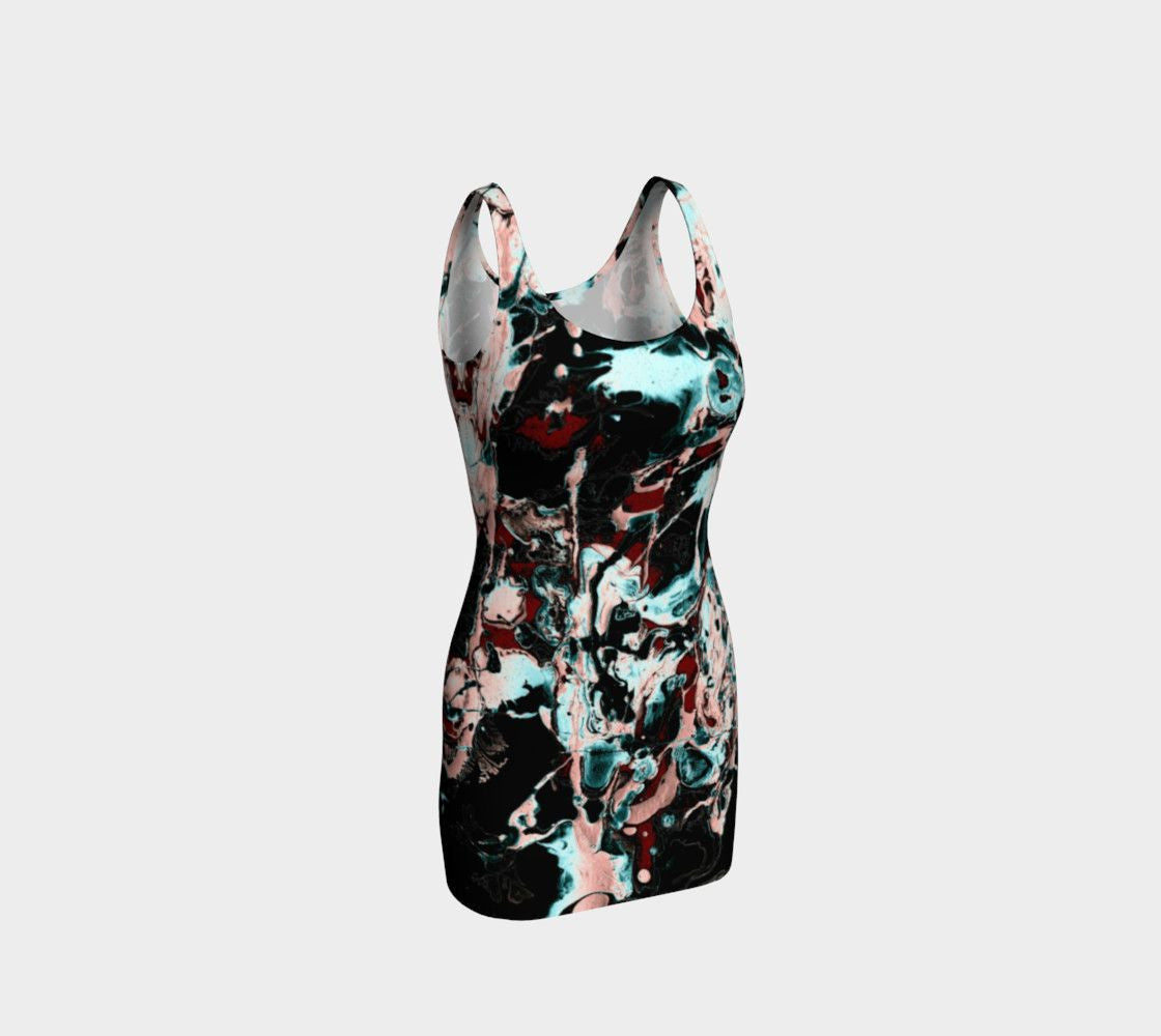 Jackson Dragon Paint Spatter All Over Your Bodycon