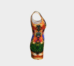 Cowsills Dragon Flower Girl Pencil Skirt