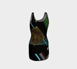 Asymmetrical Dragon Distracting Abstraction Bodycon