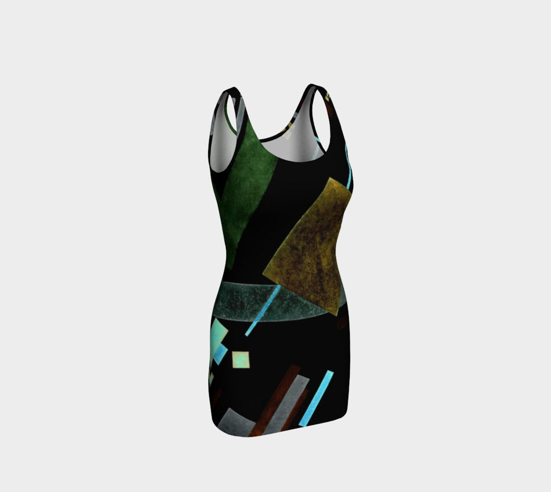 Asymmetrical Dragon Distracting Abstraction Bodycon