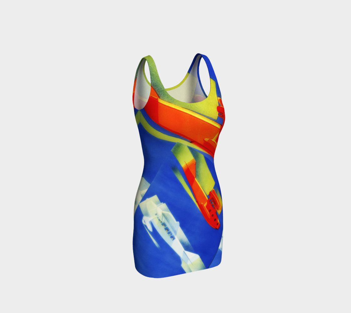 Get Away From It All Dragon Fly Me Fitted Skirt